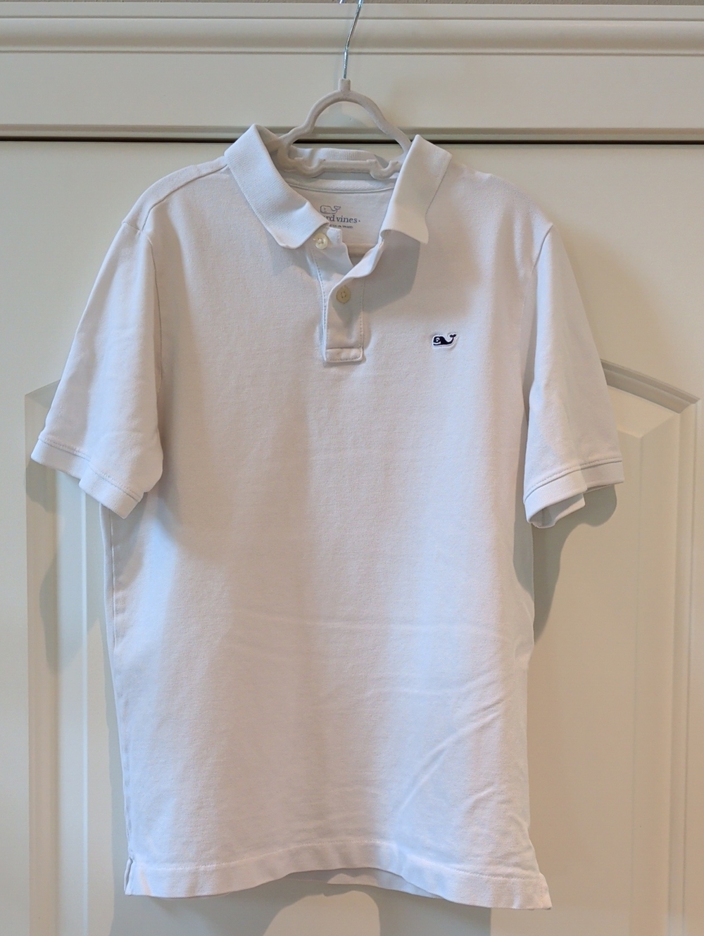 Vineyard Vines White CLASSIC Kids Stretch Pique Polo